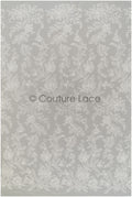 Romantic floral lace fabric for wedding dress, leaf lace, bridal couture lace fabric, floral lace with sequins// L21-406