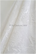 Jacquard nupcial con motivo floral – Off-White, elegante jacquard satinado // R-041