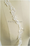 Brautspitze Borte Weiß/ Spitzenborte off-white / Braut Borte/ Spitzenborte für Brautkleid// T24-226