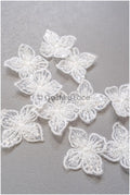 10pcs. Lace flowers for sewing/ 3D flower lace applique/ wedding dress lace applique/ bridal lace// A22-254