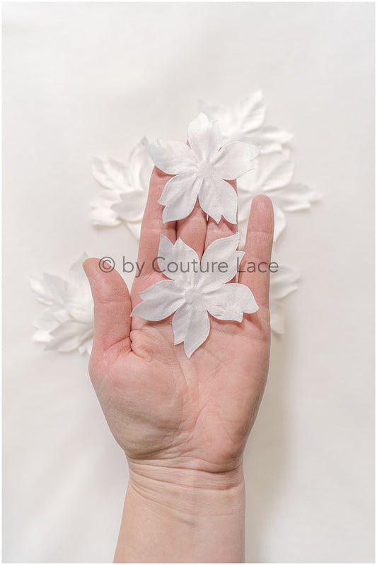 26g. 3D lace flowers/ 3D flowers sew on/ 3D flowers lace applique/ wedding dress lace applique// A24-442