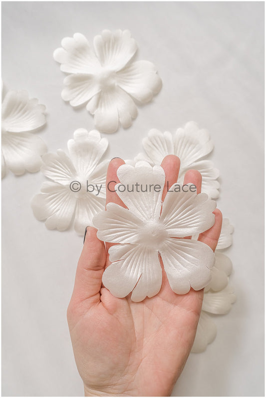 3D lace flowers/ 3D flowers sew on/ 3D flowers lace applique/ wedding dress lace applique// A24-449