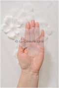 18g. 3D lace flowers/ 3D flowers sew on/ 3D flowers lace applique/ wedding dress lace applique// A24-450