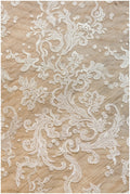 Floral Bridal Lace/ Bridal Lace Fabric with Sequins/ Off-White Bridal Lace/ Embroidered Wedding Lace/ Couture Lace/ L17-021B
