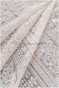 L19-011 // Tela de encaje francés de diseñador para vestido de novia, encaje francés, encaje de algodón con remates, encaje para vestido de novia con diseño a rayas