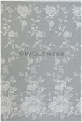 Französische Spitze für das Brautkleid, Floral gemusterte Spitze, Spitzenstoff für die Braut, Französischer Spitzenstoff für die Braut, Bestickter Chantilly-Spitzenstoff// L19-270