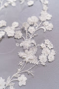 Bestickte Blumen Applikation/ Blumen Spitzen Applikationen/ romantische Blumen Spitze für Brautkleider // A25-471