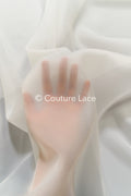 3 meter wide bridal organza fabric – ideal for voluminous wedding dresses, skirts &amp; decoration // R-058