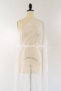 Silk Chiffon 6MM – Elegant, transparent fabric for wedding dresses made of real silk // R-132