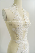 Brautspitze Borte Weiß/ Spitzenborte off-white / Braut Borte/ Spitzenborte für Brautkleid// T24-223
