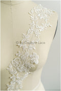 Brautspitze Borte Weiß/ Spitzenborte off-white / Braut Borte/ Spitzenborte für Brautkleid// T24-225