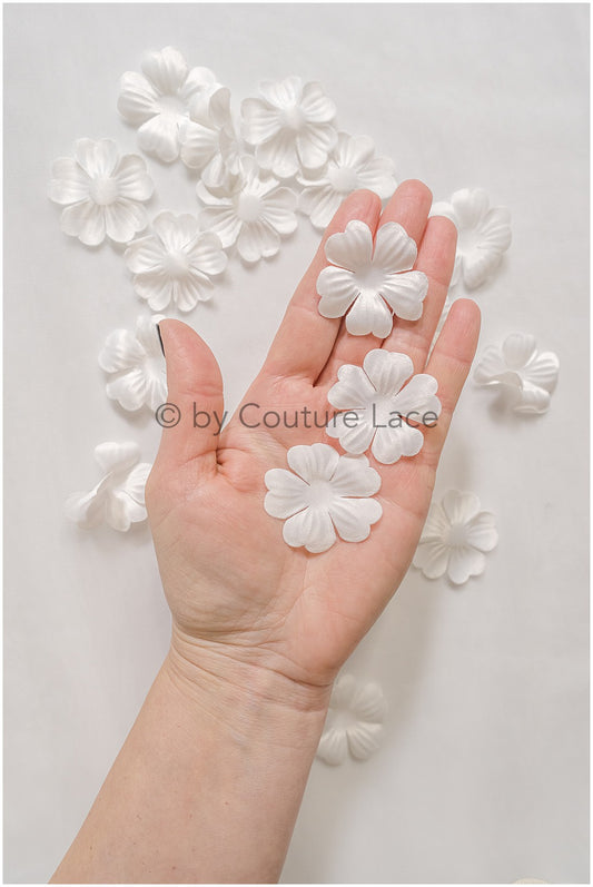 14g. 3D lace flowers/ 3D flowers sew on/ 3D flowers lace applique/ wedding dress lace applique// A24-443