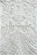 Boho-Baumwoll-Spitzenstoff für Hochzeitskleid, Stickerei-Spitzenstoff für Boho-Bräute, geometrische Baumwollspitze, Boho-Brautkleid-Spitze// L19-248