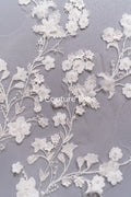 Bestickte Blumen Applikation/ Blumen Spitzen Applikationen/ romantische Blumen Spitze für Brautkleider // A25-471