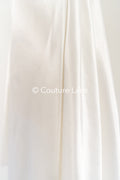 Silky Off-White Viscose Rayon Satin 40MM – Fine fabric for bridal wear, formal wear and home textiles // R-130