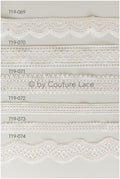 Lace trim/ Boho lace trim off-white/ Bridal veil lace trim/ Bridal lace/ Lace embroidery// T19-071