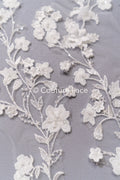 Bestickte Blumen Applikation/ Blumen Spitzen Applikationen/ romantische Blumen Spitze für Brautkleider // A25-471