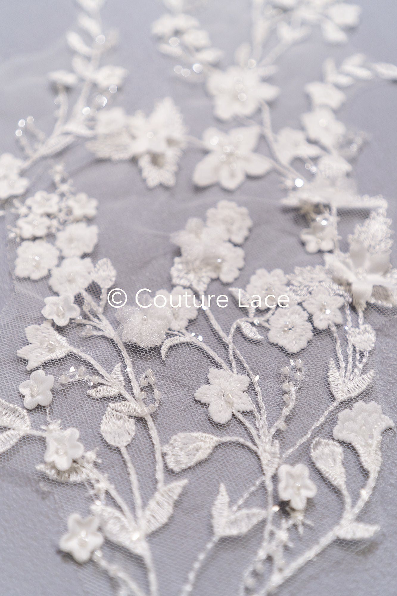 Bestickte Blumen Applikation/ Blumen Spitzen Applikationen/ romantische Blumen Spitze für Brautkleider // A25-472