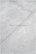 Jacquard nupcial con motivo floral – Off-White, elegante jacquard satinado // R-041