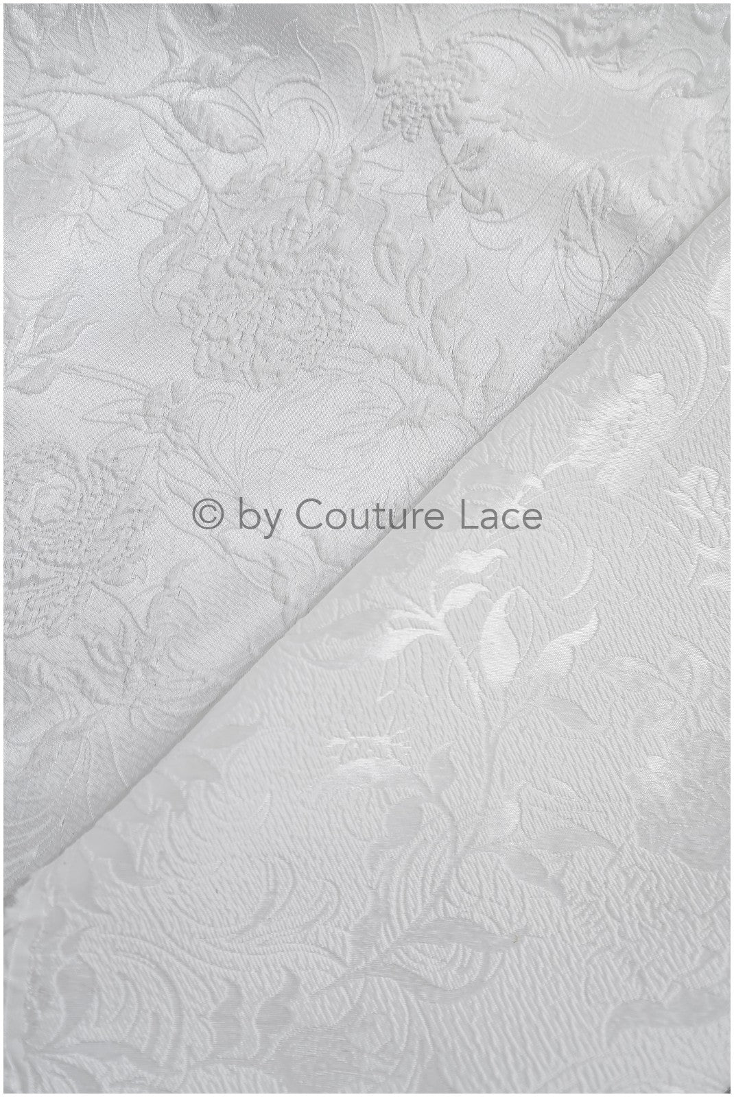 Jacquard nupcial con motivo floral – Off-White, elegante jacquard satinado // R-041