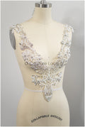 HANDMADE Strassverzierung, Strassapplikation, Couture Perlenkette// E-020