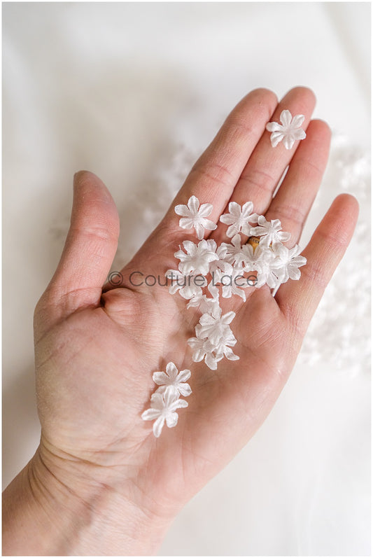 2g 3D flower lace applique/ small applique/ 3D flower applique/ patch// A24-420
