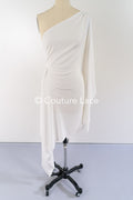 Stretch satin fabric for stretchable wedding dresses and skirts // R-128