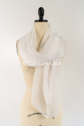 Silk Chiffon 6MM – Elegant, transparent fabric for wedding dresses made of real silk // R-132