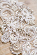 Kristall-Halskette, Braut-Halskette, Hochzeitsschmuck, Strass-Halskette, Handbeaded Swarovski Halskette// E-013