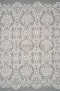 Luxury embroidered lace fabric/ bridal lace off-white/ wedding dress lace// L21-209NB