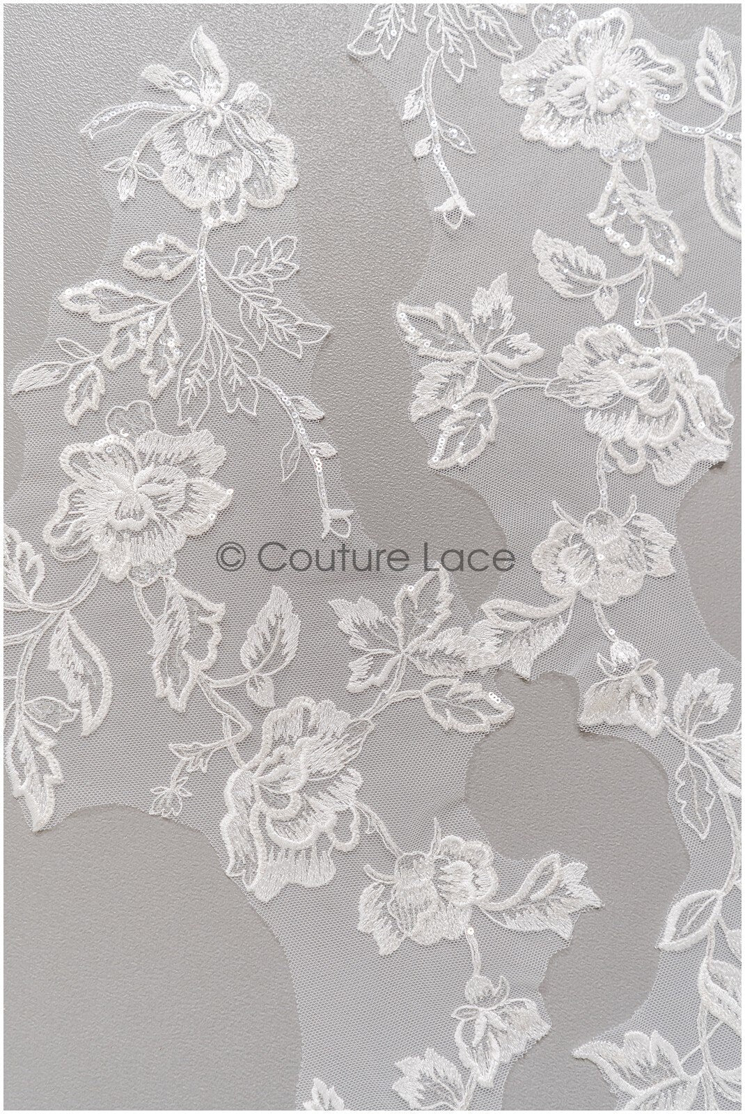 romantischer Blumen-Spitzenaufnäher/ Baumwollblumen Applikation/ Hochzeitskleid Spitzenapplikation/ Brautblumen Applikation// A22-262