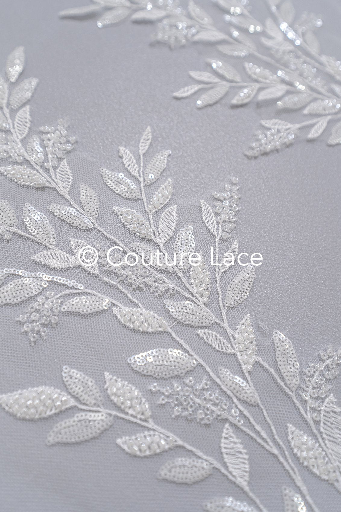 Pearl Appliques for Wedding Dress Off-White/ Floral Lace Patches/ Embroidered Lace Appliques/ Lace Appliques// A21-216