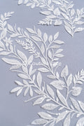 Applikation mit Perlen & Pailletten/ Hochzeitskleid Spitzenapplikation/ Braut Applikation// A24-002