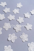 3D Blumen zum Aufnähen/ Brautblume mit Perlen und Pailletten/ 3D Blumen für das Brautkleid// A24-375 (1Pck=20 Stk)