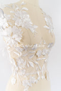 Elegante Braut-Spitzenapplikation/ einzigartige Brautkleid-Verzierungen für Ihren großen Tag// A24-388