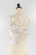 Elegante Braut-Spitzenapplikation/ einzigartige Brautkleid-Verzierungen für Ihren großen Tag// A24-388