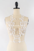Elegante Braut-Spitzenapplikation/ einzigartige Brautkleid-Verzierungen für Ihren großen Tag// A24-391