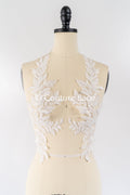 Elegante Braut-Spitzenapplikation/ einzigartige Brautkleid-Verzierungen für Ihren großen Tag// A24-392