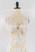TEMPLATE - Elegant bridal lace applique/ unique wedding dress embellishments for your big day