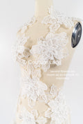 TEMPLATE - Elegant bridal lace applique/ unique wedding dress embellishments for your big day