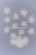 TEMPLATE - Elegant bridal lace applique/ unique wedding dress embellishments for your big day