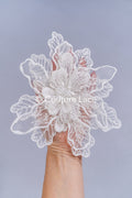TEMPLATE - Elegant bridal lace applique/ unique wedding dress embellishments for your big day