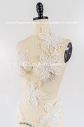 TEMPLATE - Elegant bridal lace applique/ unique wedding dress embellishments for your big day