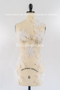 TEMPLATE - Elegant bridal lace applique/ unique wedding dress embellishments for your big day