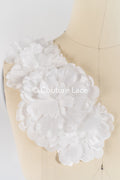 3D Blumen zum Aufnähen/ einzigartige 3D-Blumen für Brautkleid-Verzierungen/ 3D-Blumen zum Aufnähen// A24-457