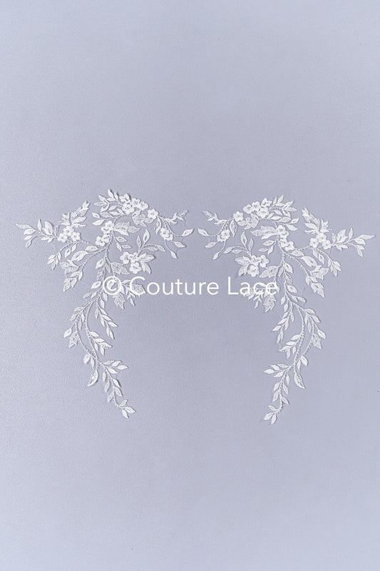 TEMPLATE - Elegant bridal lace applique/ unique wedding dress embellishments for your big day