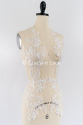 TEMPLATE - Elegant bridal lace applique/ unique wedding dress embellishments for your big day