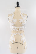 Elegante Braut-Spitzenapplikation/ einzigartige Brautkleid-Verzierungen für Ihren großen Tag// A24-463
