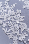 Hochzeit Blumen Applikation/ Blumen Spitzen Applikationen/ romantisches Kleid Applikationen/ Blatt Applikationen// A25-491