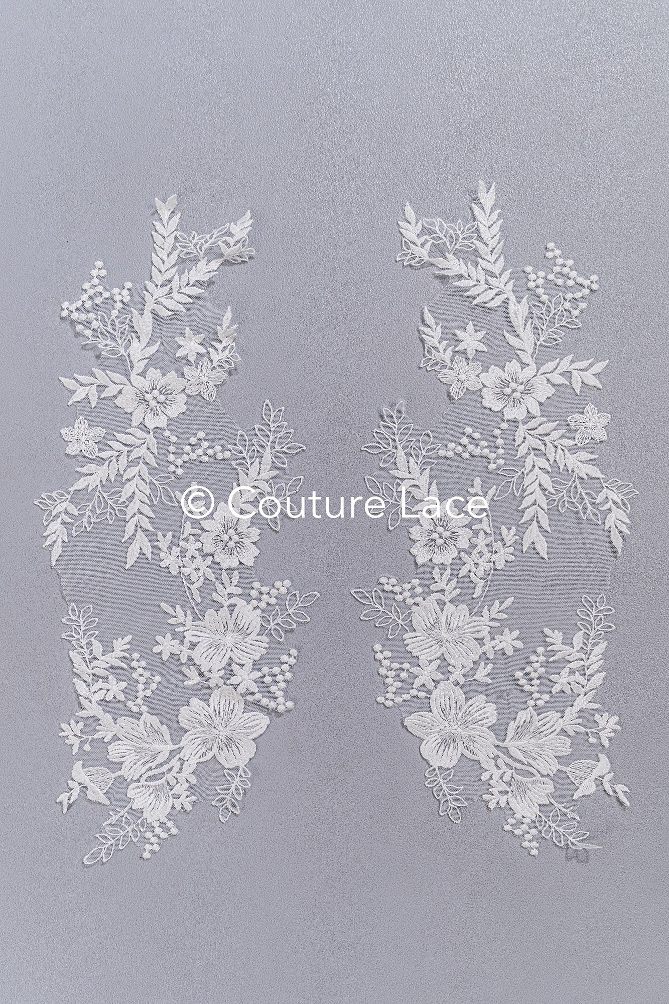 Florale Applikationen für Brautkleider/ Brautkleidspitze Blumenmotiv // A25-492